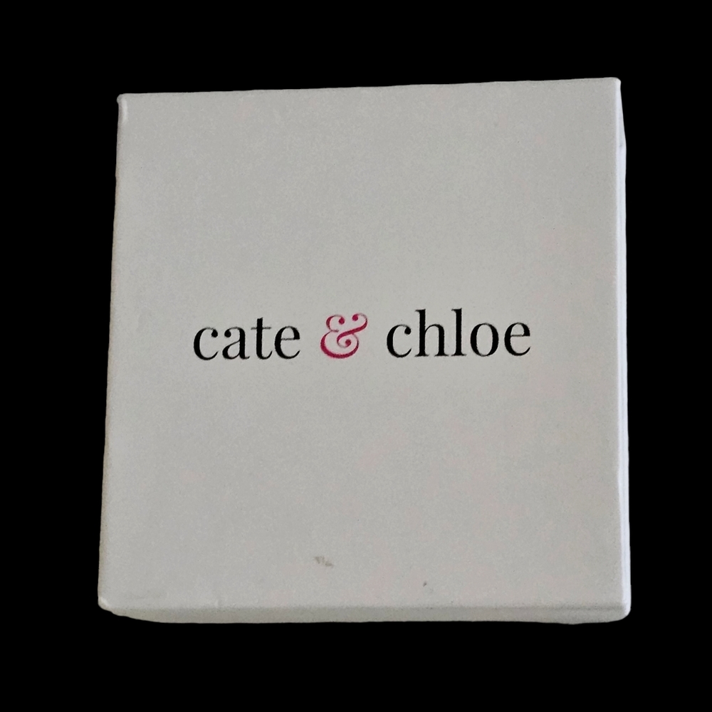CATE & CHLOE Blake Halo Pendant & Earrings with CZ Crystals - Picture 2 of 7